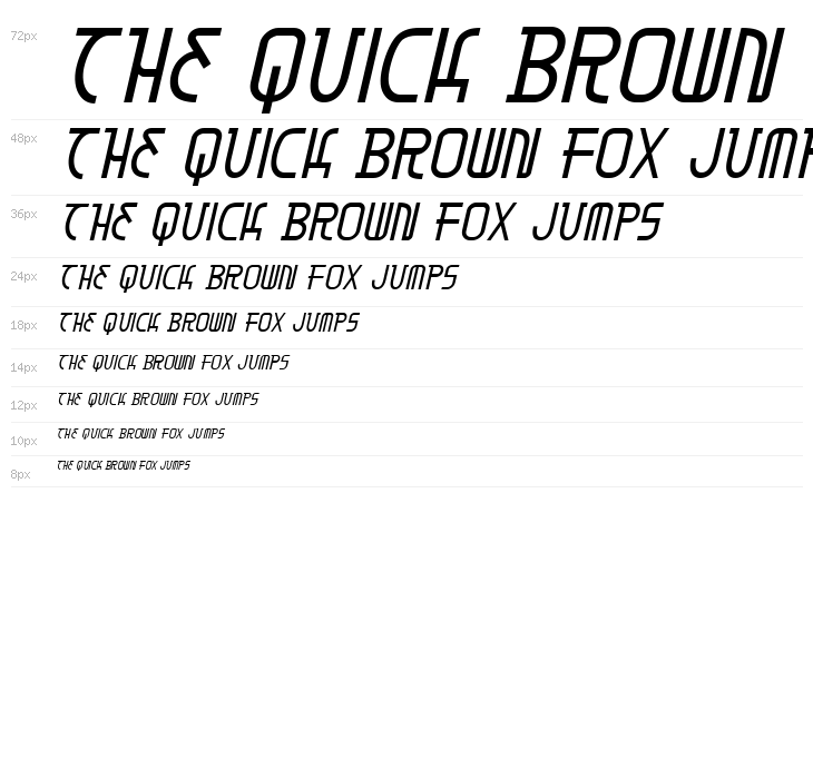 Moon Dart Italic Waterfall