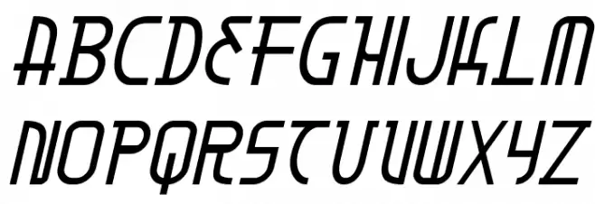 Moon Dart Italic フォント 小文字