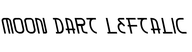 Moon Dart Leftalic  नि: शुल्क फ़ॉन्ट्स डाउनलोड