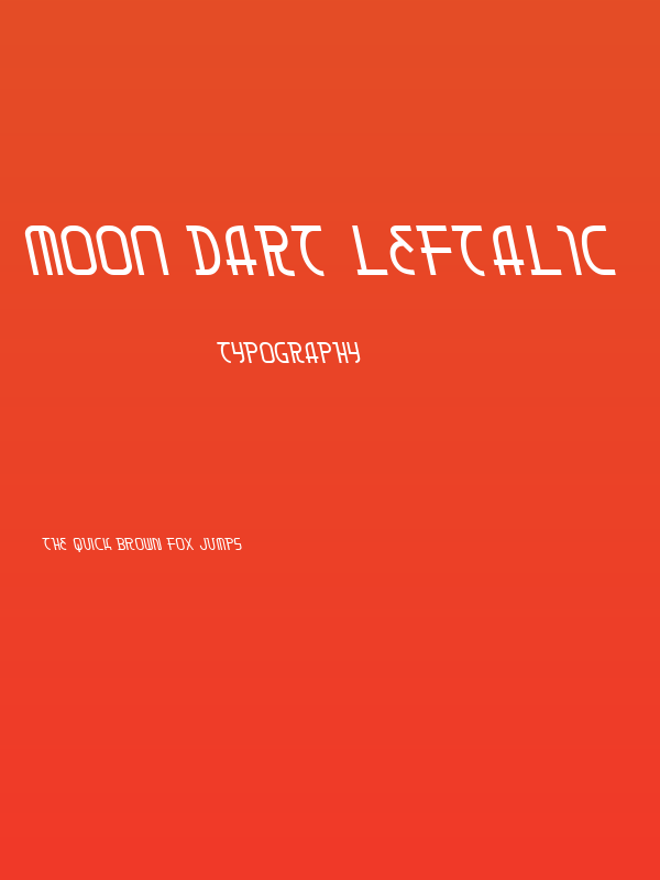 Moon Dart Leftalic Poster