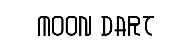 Moon Dart  フリーフォントのダウンロード