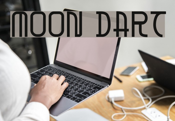 Moon Dart Font examples