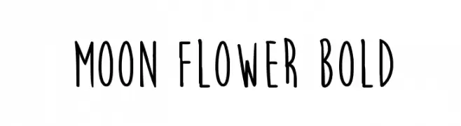 Moon Flower Bold  Frei Schriftart Herunterladen
