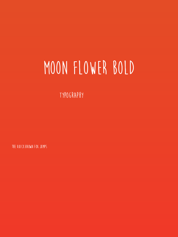 Moon Flower Bold Poster