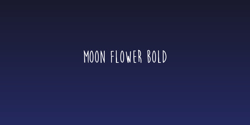 Moon Flower Bold Social Header