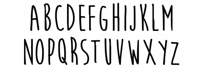 Moon Flower Bold Font LOWERCASE
