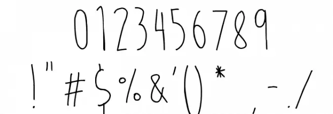 Moon Flower Font OTHER CHARS