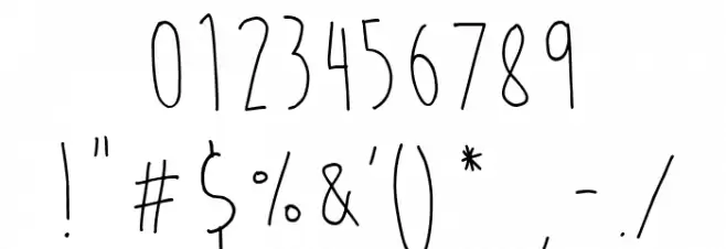 Moon Flower Font OTHER CHARS