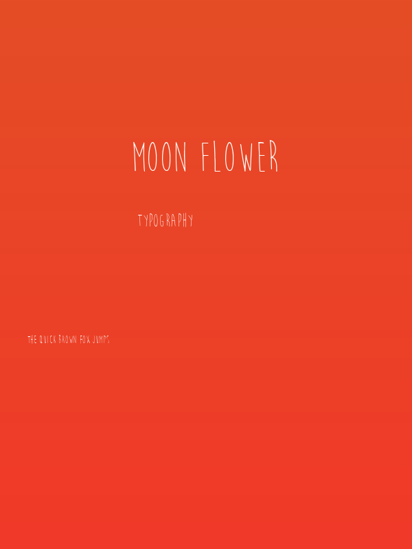 Moon Flower Poster