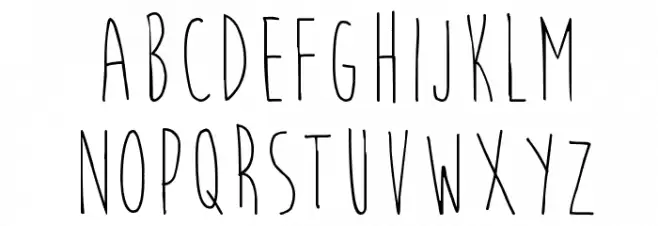 Moon Flower Caratteri MINUSCOLO