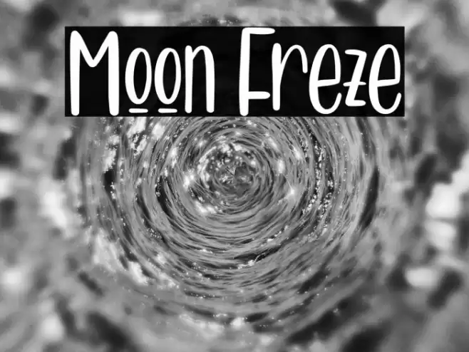 Moon Freze Font examples