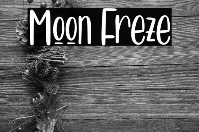 Moon Freze Font examples