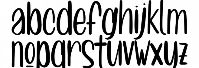 Moon Freze Font LOWERCASE