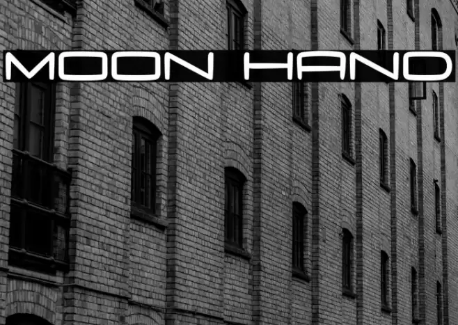 Moon Hand Font examples