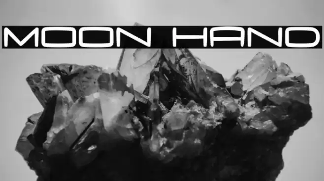 Moon Hand Font examples