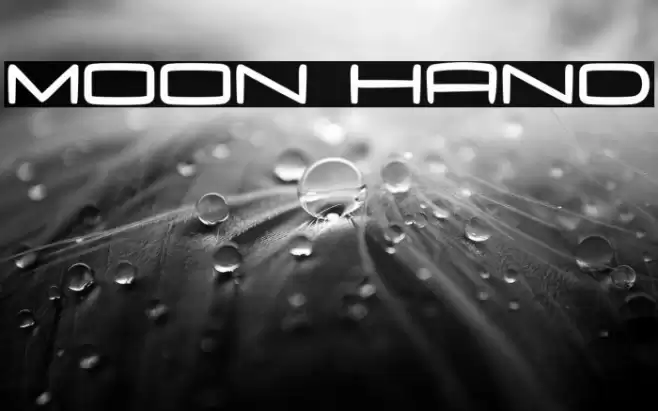 Moon Hand Font examples