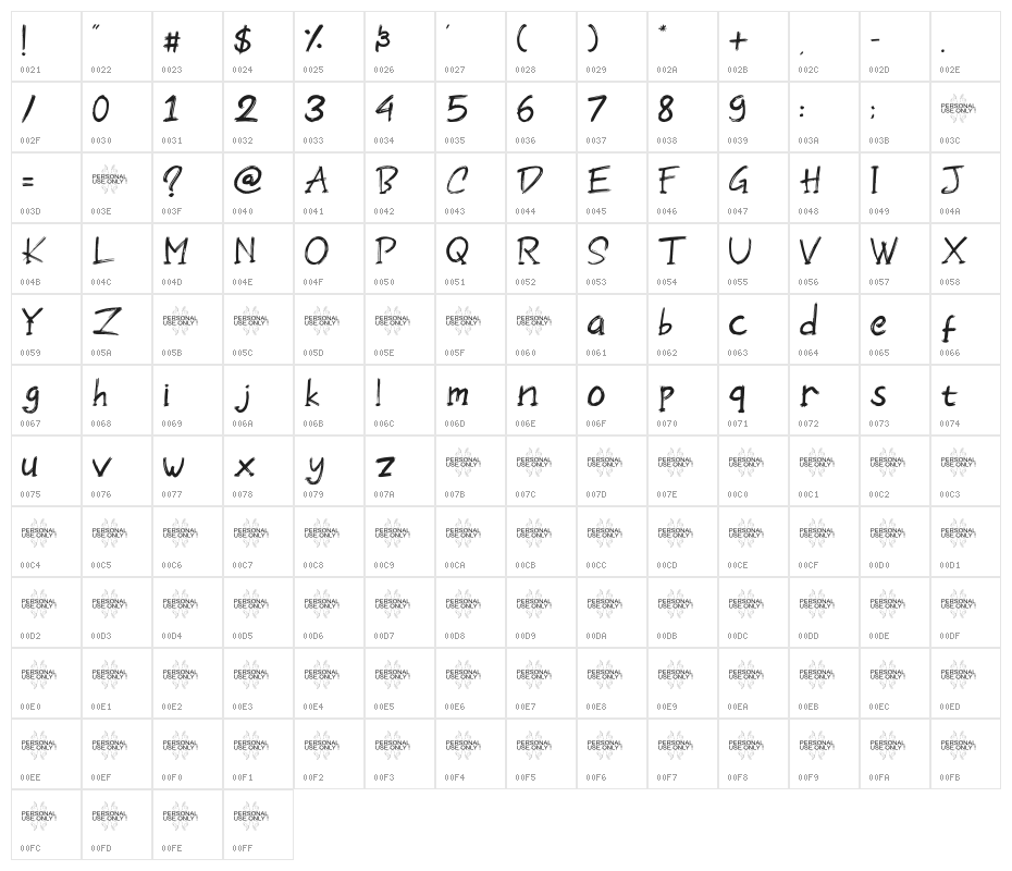 Moon Light Demo Character Map