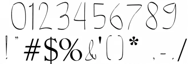 Moon Light Font OTHER CHARS