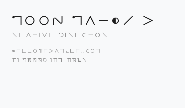 Moon Maths x Business Card
