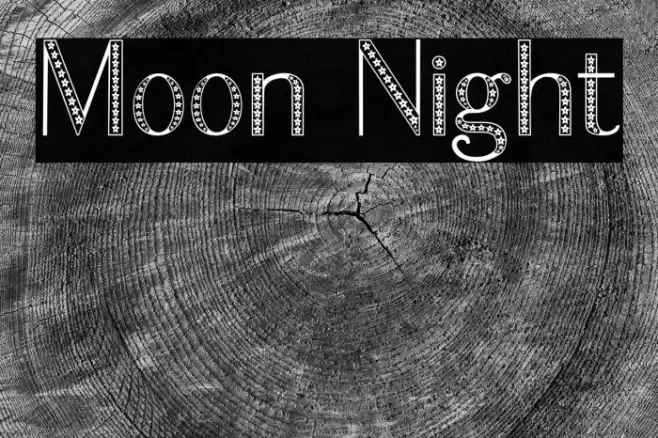 Moon Night Fonte examples