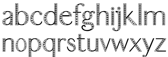 Moon Night Font LOWERCASE