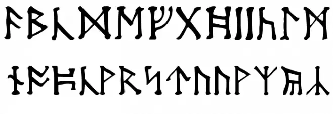 Moon-Runes Шрифта ВЕРХНИЙ