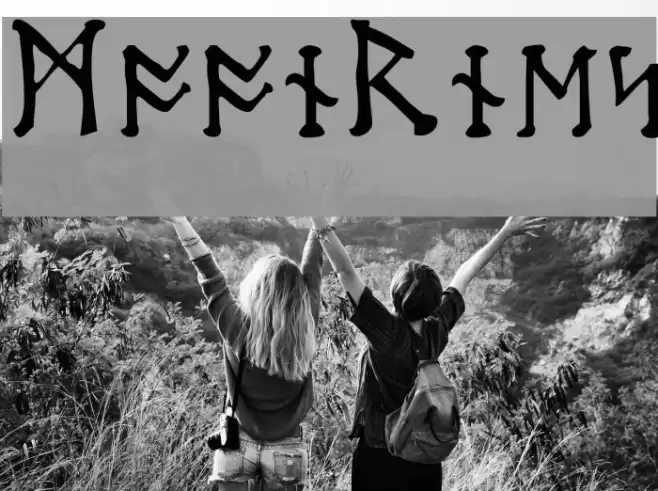 Moon-Runes Font examples