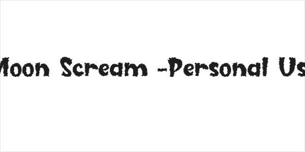 Moon Scream -Personal Use Logo