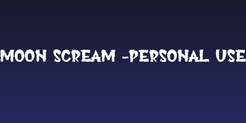 Moon Scream -Personal Use Social Header
