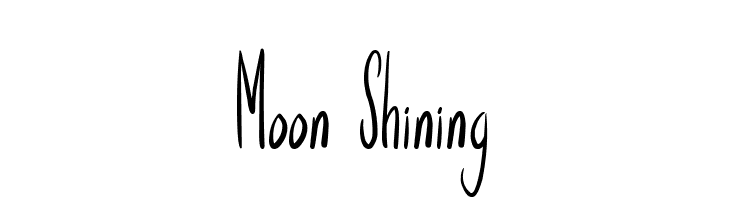 Moon Shining  Frei Schriftart Herunterladen