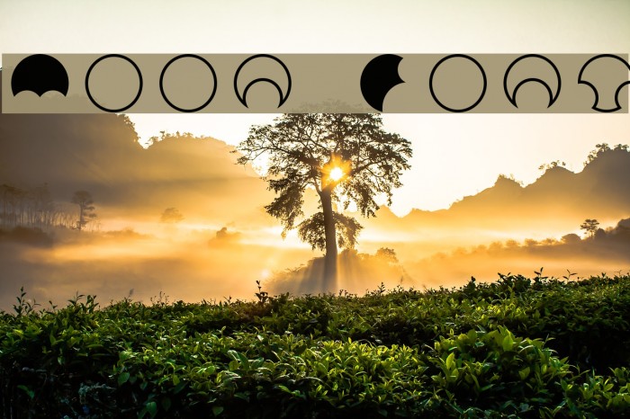 Moon Font examples