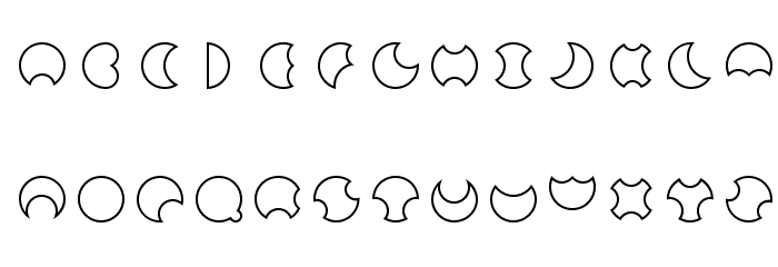 Moon Font LOWERCASE