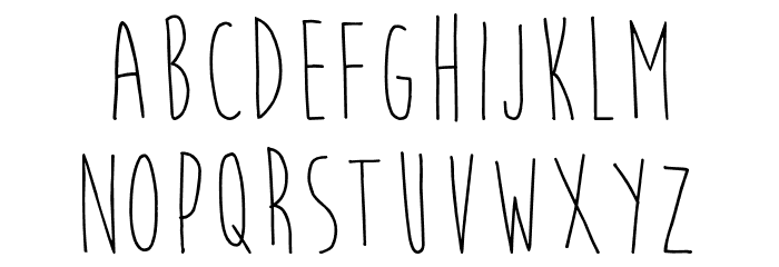 MoonFlower Font LOWERCASE