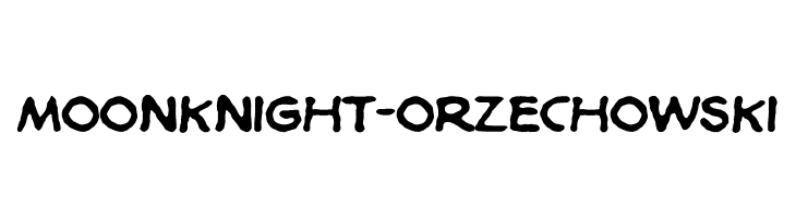 MoonKnight-Orzechowski  font caratteri gratis