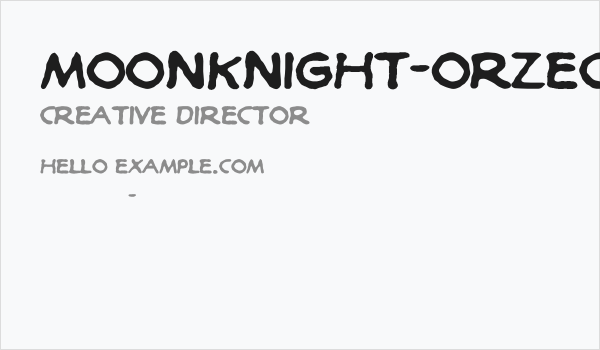 MoonKnight-Orzechowski Business Card