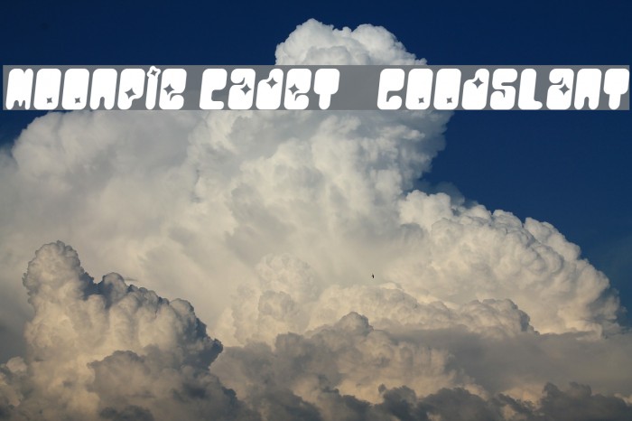 MoonPie Cadet GoodSlant Font examples