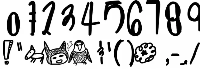 MoonPie Font OTHER CHARS