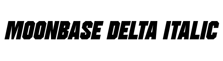 Moonbase Delta Italic Fonte