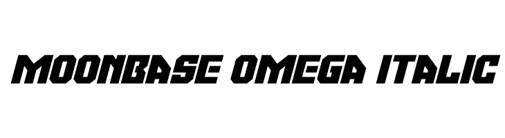 Moonbase Omega Italic  フリーフォントのダウンロード