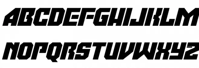 Moonbase Omega Italic Schriftart Groß
