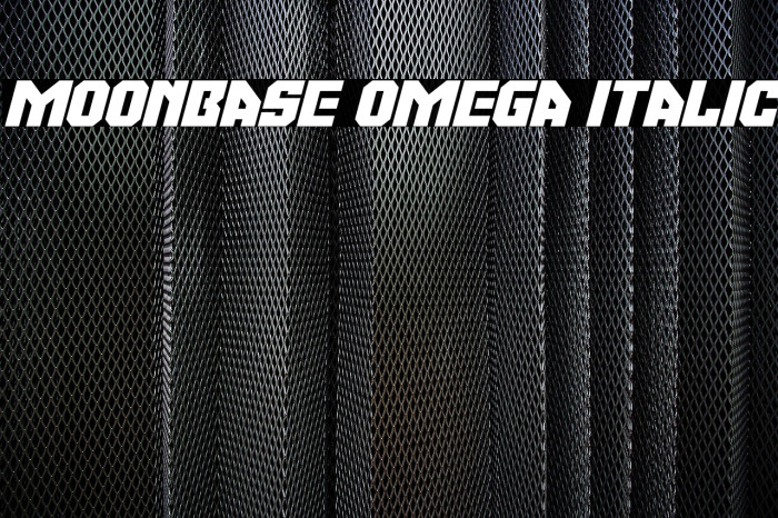 Moonbase Omega Italic Example 3