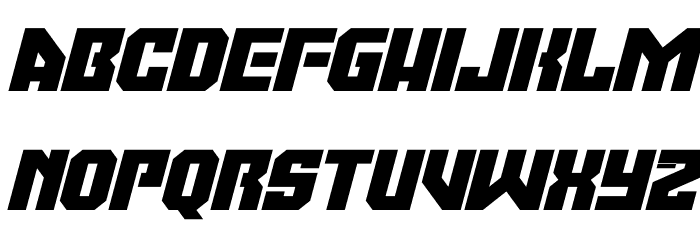 Moonbase Omega Italic Font LOWERCASE