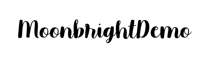 Moonbright Demo  नि: शुल्क फ़ॉन्ट्स डाउनलोड