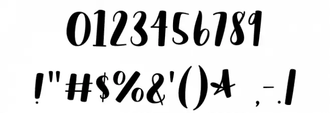 Moonbright Demo Font OTHER CHARS