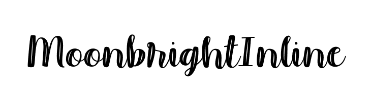 Moonbright Inline  font caratteri gratis