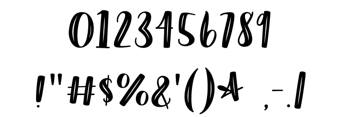 Moonbright Inline Font OTHER CHARS
