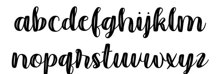Moonbright Inline Font LOWERCASE