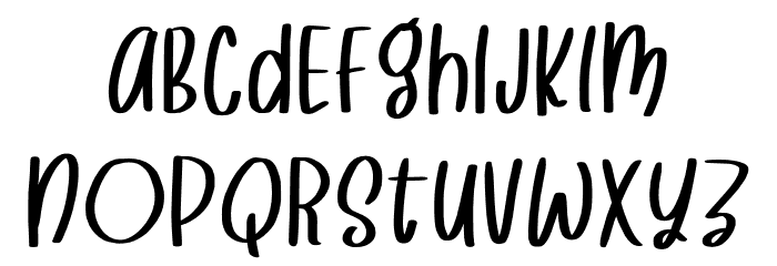 Mooncake Font LOWERCASE