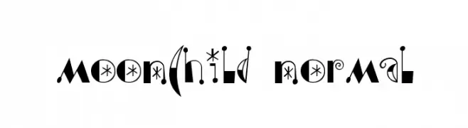 Moonchild Normal  font caratteri gratis