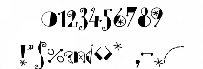 Moonchild Normal Font OTHER CHARS